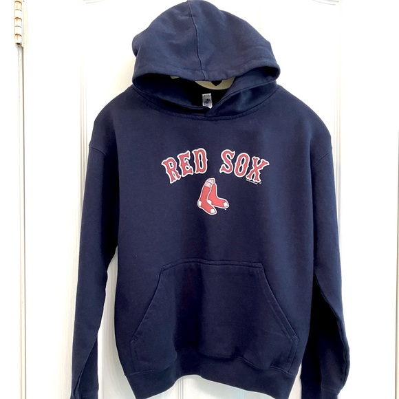 Kids Red Sox hoodie sweatshirt, Soft as a Grape size Large - Picture 3 of 8